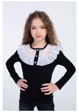 Vidoli черная школьная блуза для девочки 19599